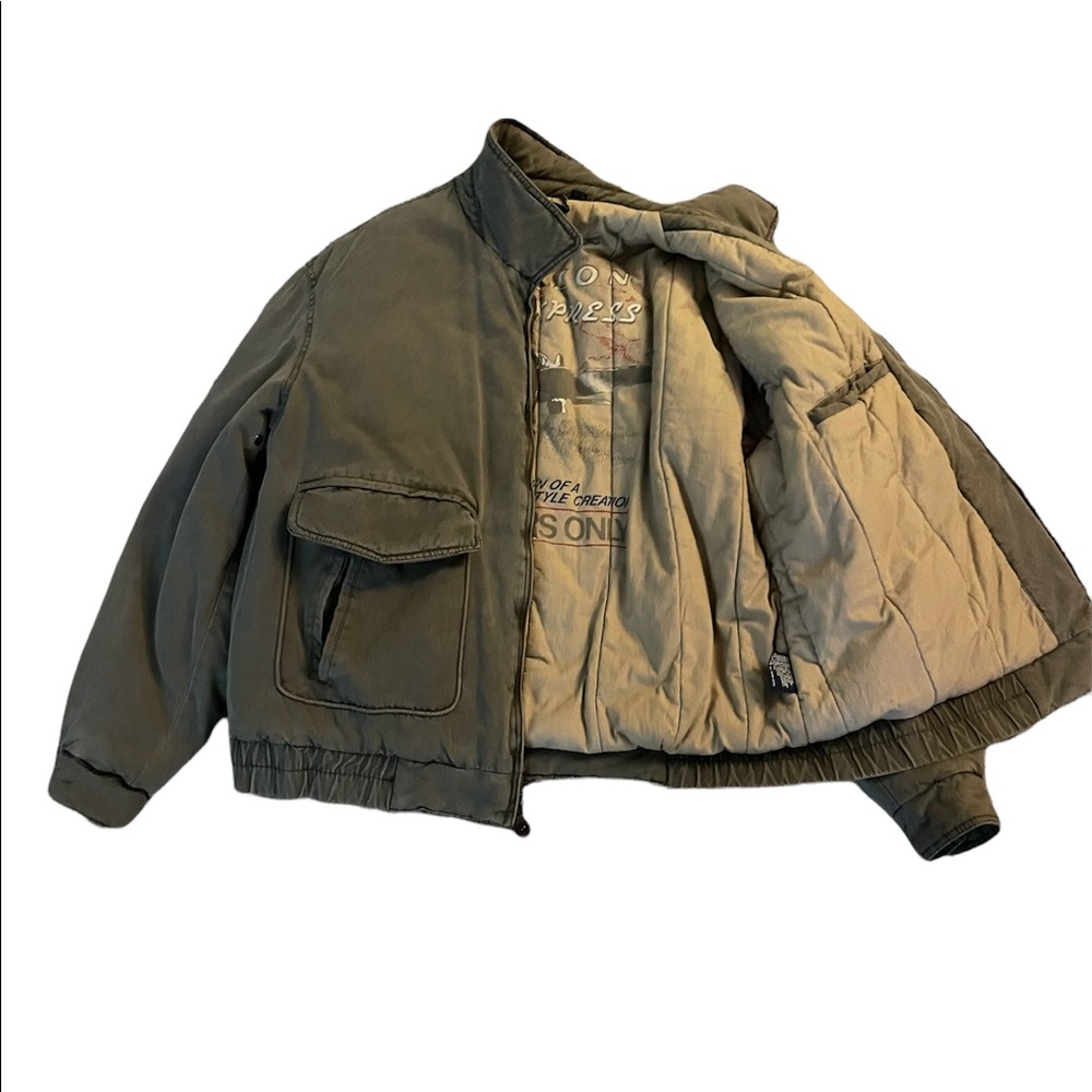 Members Only Navy Green Bomber Jacket